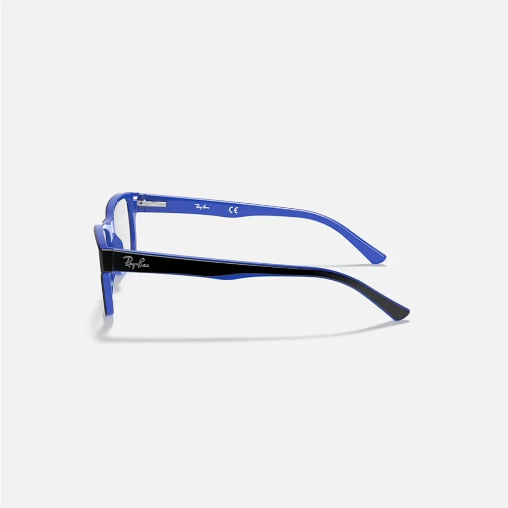 Ray-Ban Unisex Glasses RB5268 OPTICS Polished Black on Blue
